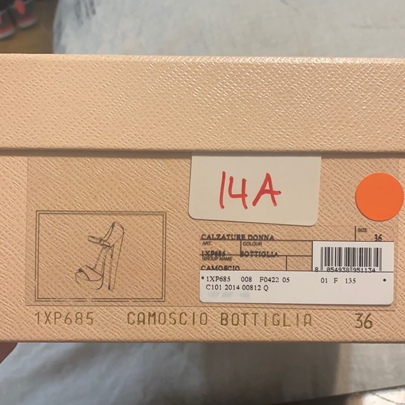 Prada platform open toe heels. Worn Once - Picture 3 of 3